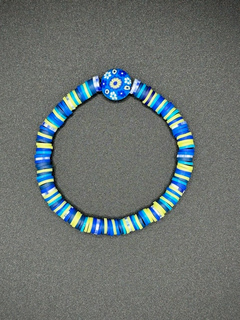 Sky Meadow Clay Beaded Bracelet