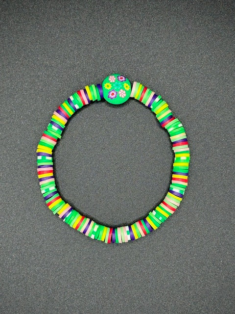 Garden Confetti Clay Beaded Bracelet
