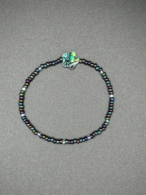 Flower Nebula Seed Beaded Bracelet