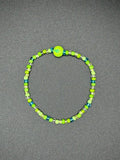 Lime Azure Seed Beaded Bracelet
