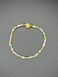 Mossy Blush Seed Beaded Bracelet