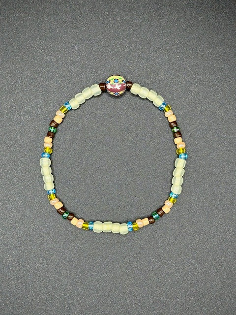 Wild West Seed Beaded Bracelet