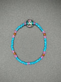 Golden Whisper Rose Bicone Beaded Bracelet