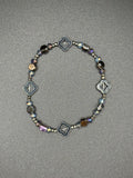 Gunmetal Tranquility Beaded Bracelet