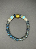Gold Reef Crystal Beaded Bracelet