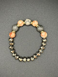 Marbled Stone Beaded Bracelet