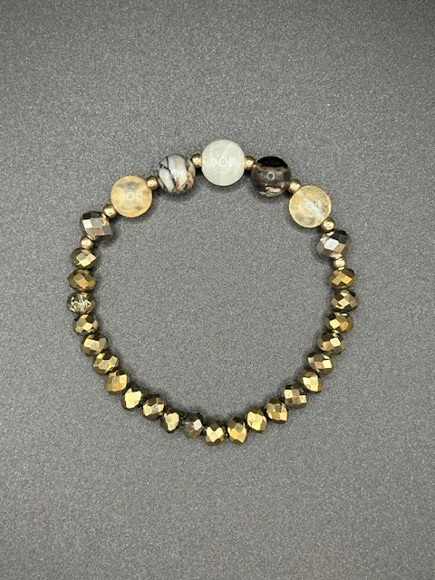 Solar Harvest Beaded Bracelet