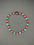 Electric Dragon Fruit Beaded Bracelet