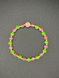 Electric Strawberry Limeade Beaded Bracelet