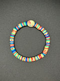 Mosaic Garden Clay Beaded Bracelet