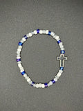 Celestial Cross Seed Beaded Bracelet