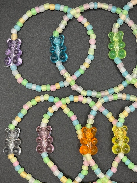 Gummy Bear Seed Beaded Bracelets
