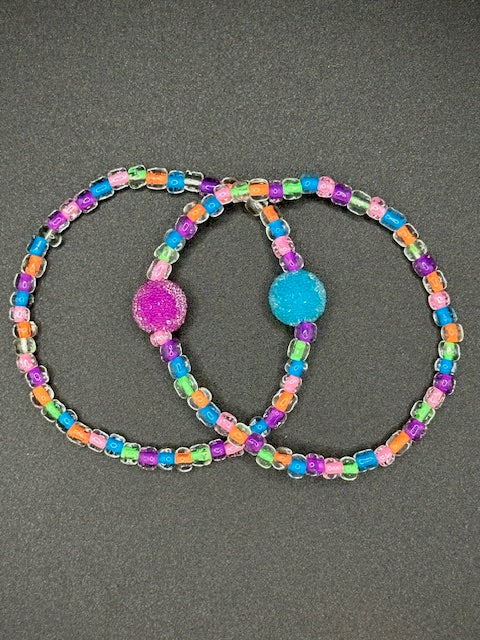 Berry Sugar Rush Seed Beaded Bracelets