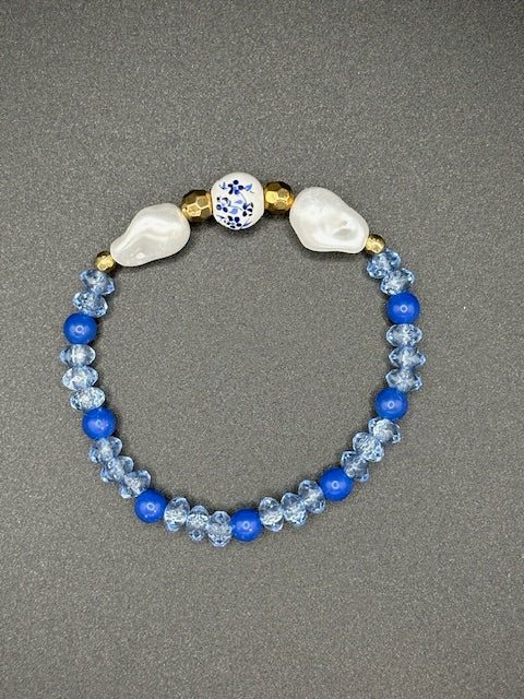 Ocean Pearl 7 Beaded Bracelet