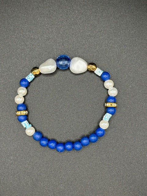 Ocean Pearl 4 Beaded Bracelet