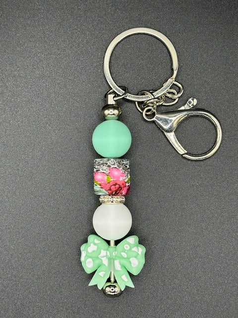Bow - Mint Keychain