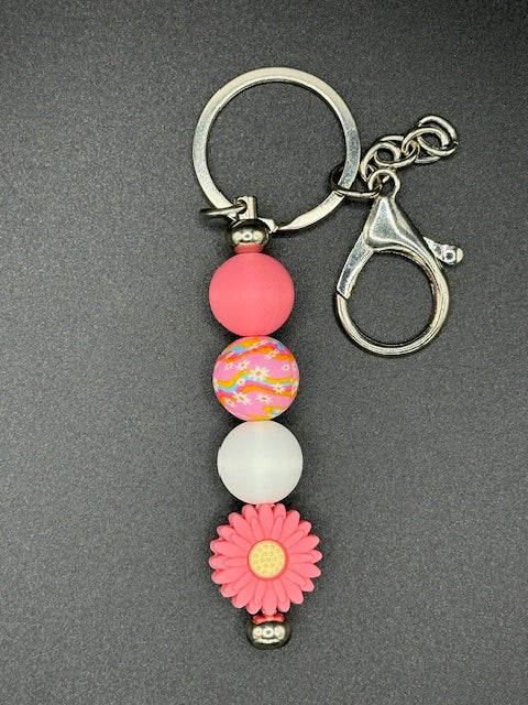 Daisy - Pink Keychain