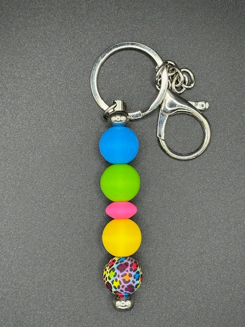 Leopard - Neon Keychain