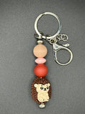 Hedgehog - Brown Keychain