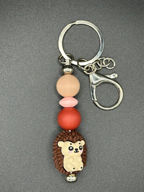 Hedgehog - Brown Keychain