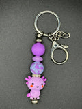 Axolotl - Purple Keychain