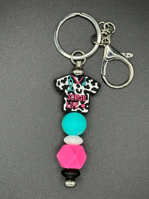 Scrubs - White Keychain
