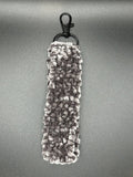 Grey Velvet Wristlet