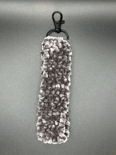 Grey Velvet Wristlet