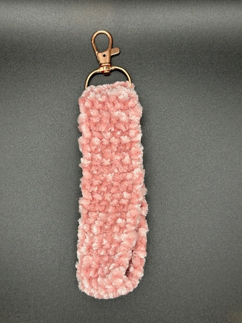 Pink Velvet Wristlet