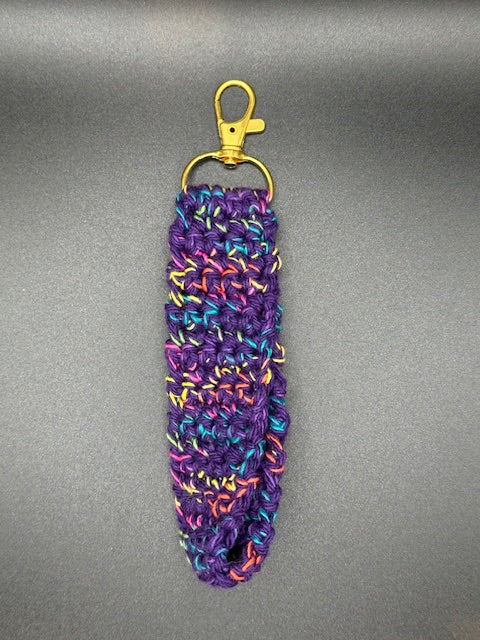 Purple Confetti Cotton Wristlet