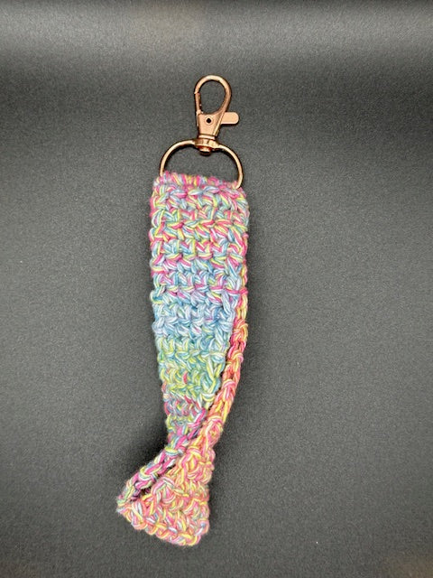 Pink Rainbow Cotton Wristlet