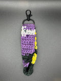 Purple Noir Acrylic Wristlet