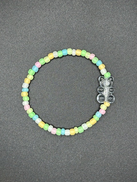 Gummy Bear Seed Beaded Bracelets