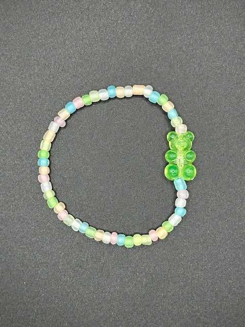 Gummy Bear Seed Beaded Bracelets