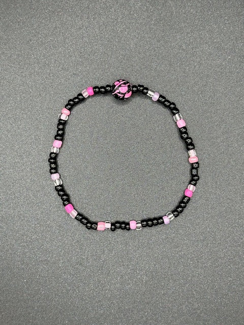 Midnight Swirls Seed Beaded Bracelets