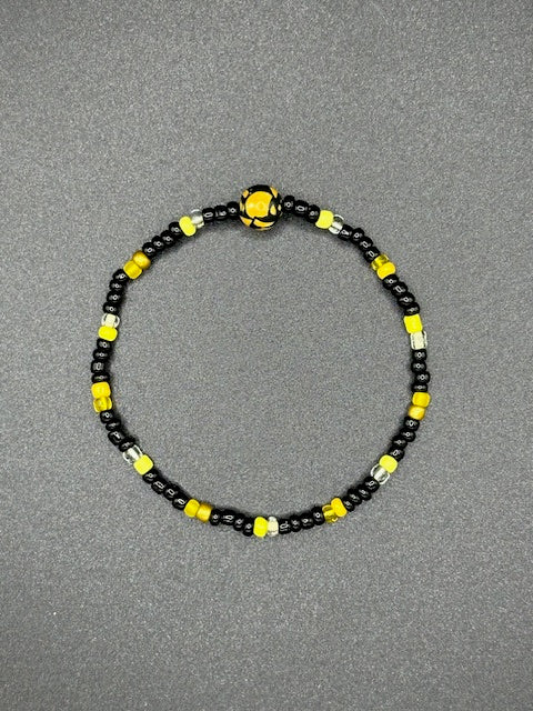 Midnight Swirls Seed Beaded Bracelets