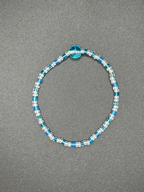 Crystalline Peacock Seed Beaded Bracelets