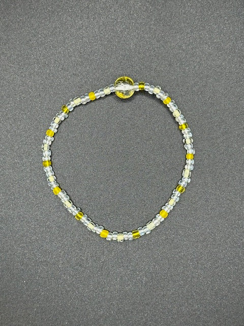 Crystalline Peacock Seed Beaded Bracelets