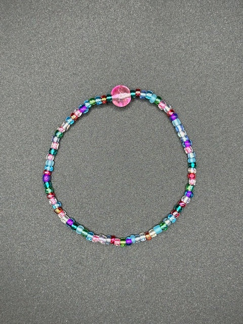 Sea Glass Seed Beaded Bracelets