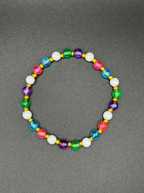 Electric Kaleidoscope Beaded Bracelet