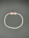 Pearls and Hearts Beaded Bracelet