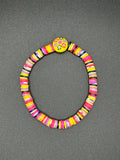 Sunrise Bloom Clay Beaded Bracelet