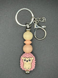 Hedgehog - Pink Keychain