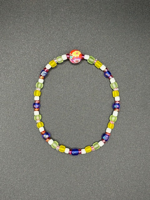 Mediterranean Garden Seed Beaded Bracelet