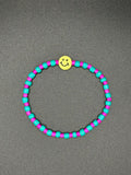 Retro Smiles Seed Beaded Bracelet
