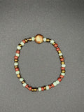 Rustic Jasper Seed Beaded Bracelet