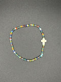 Stained Glass Seed Beaded Bracelet