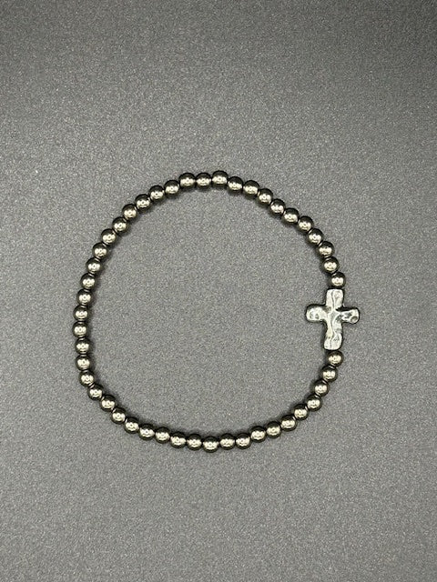 Forged Cross Beaded Bracelets