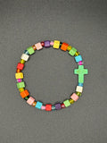Tropical Grace Cross Beaded Bracelets