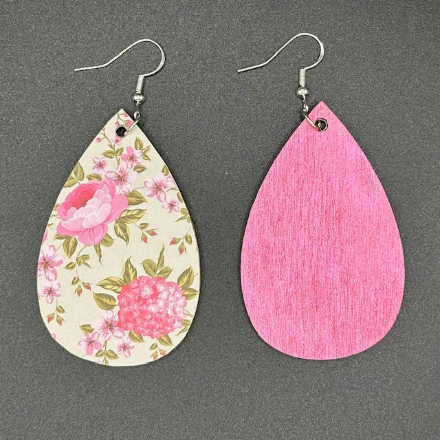 Peony and Hydrangea Earrings
